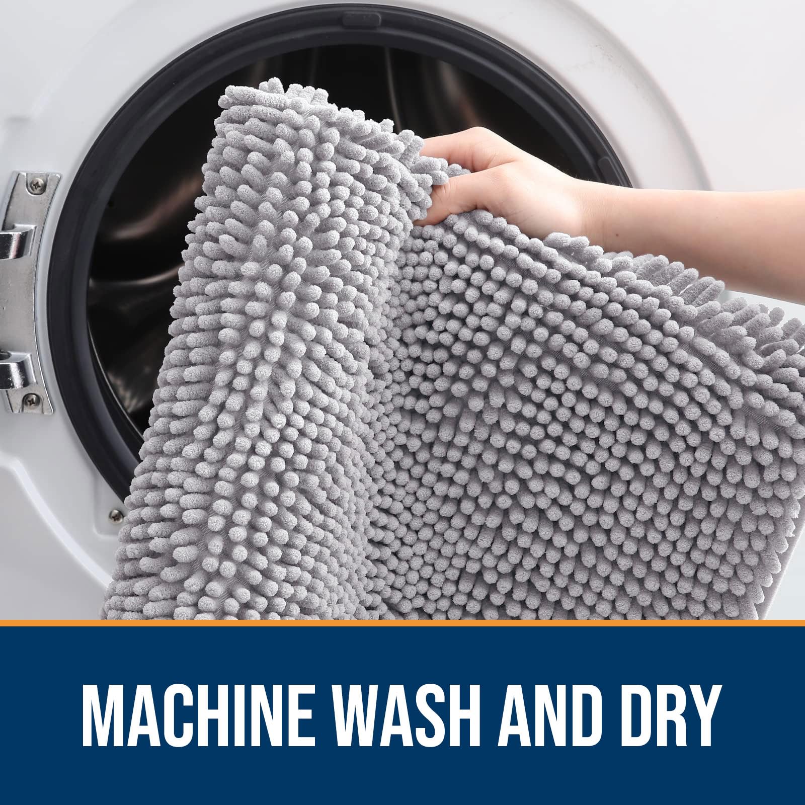 OLANLY dog mat is machine washable for quick cleaning and fast drying.