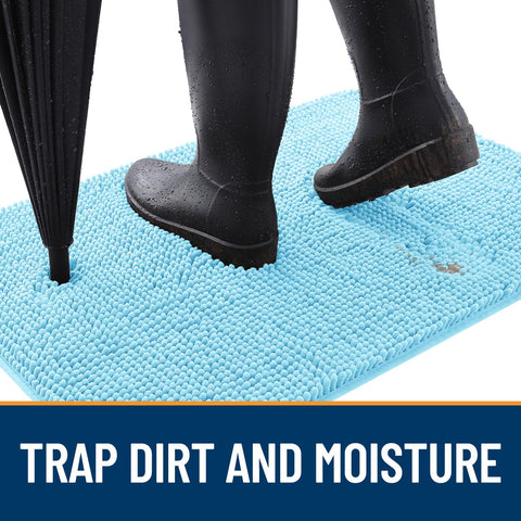 OLANLY dog door mat anti-slip rubber base prevents shifting