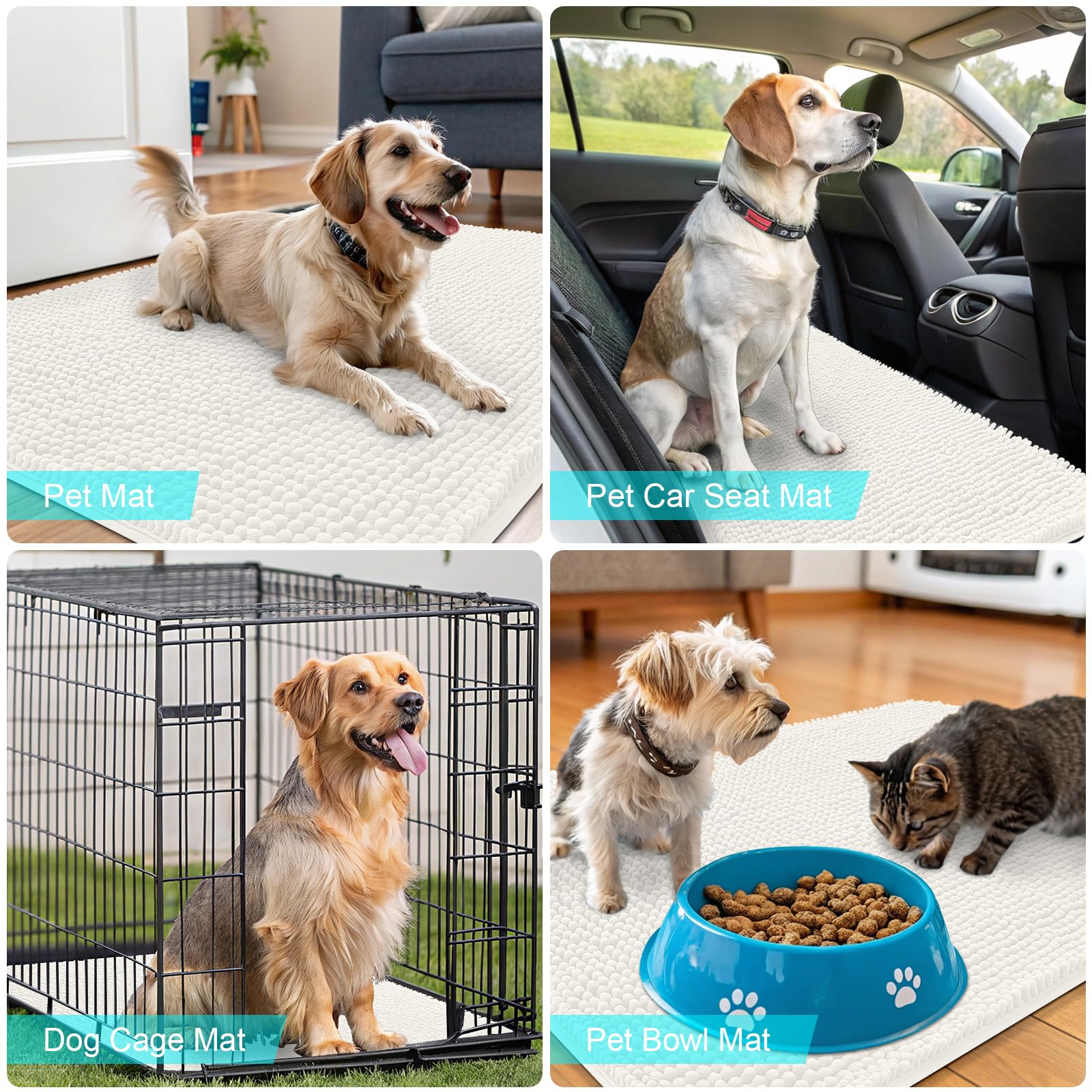 OLANLY mud-trapping mat keeps entryways tidy and dry.