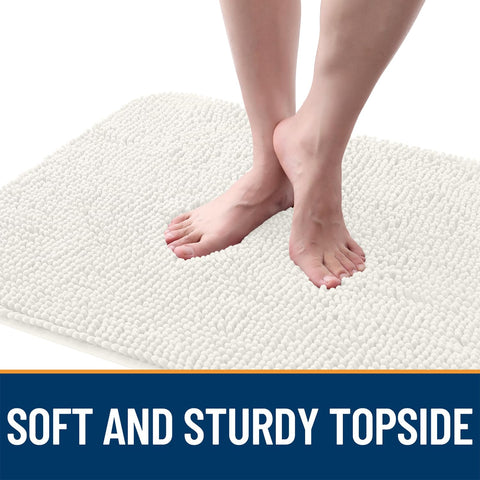 OLANLY low-profile 1-inch mat fits under doors smoothly.