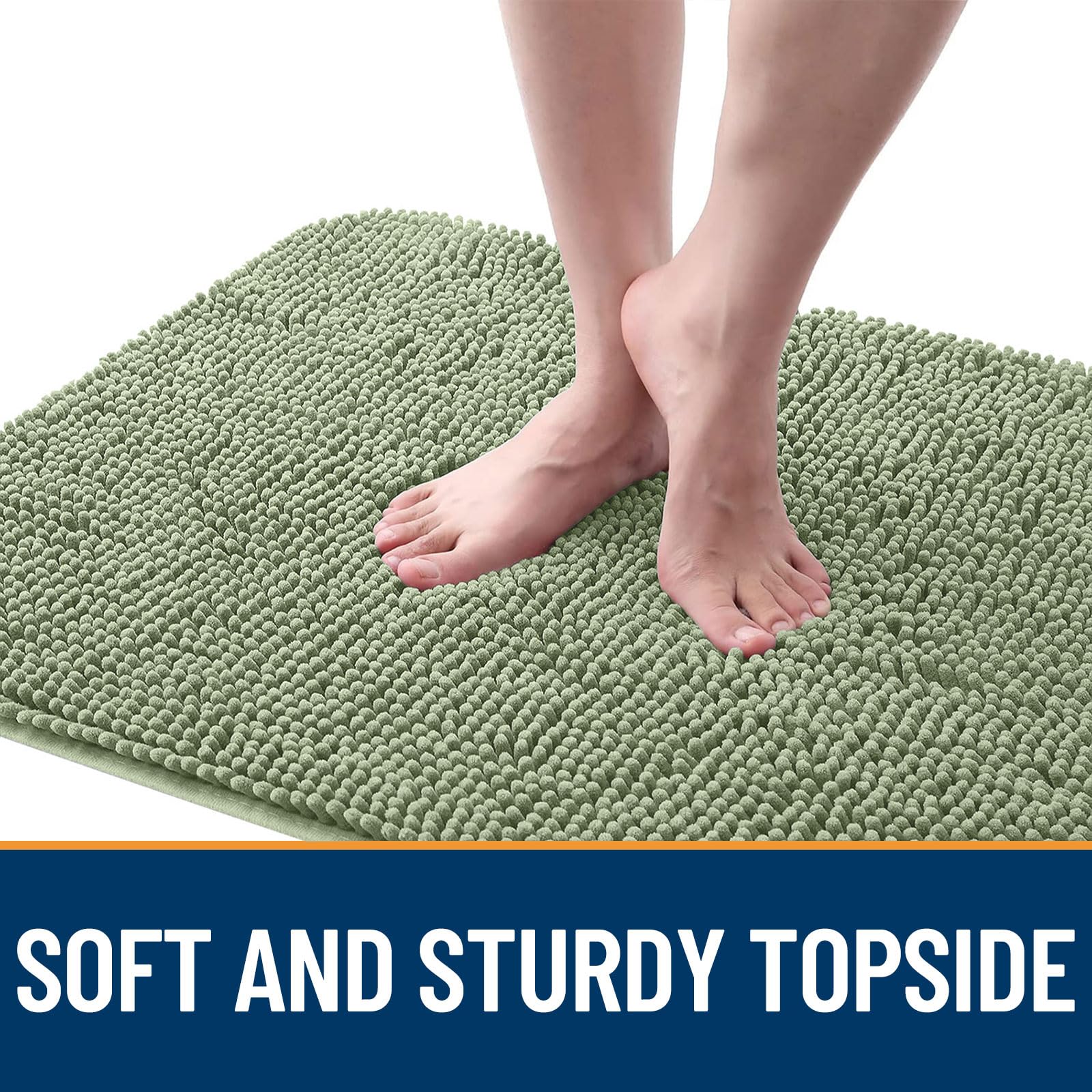 OLANLY low-profile door mat fits beneath doors smoothly