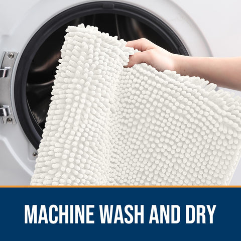 OLANLY machine-washable mat for easy, quick cleanups after muddy excursions.