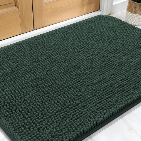 OLANLY dog door mat muddy paws—ultra-soft chenille for cozy entrances