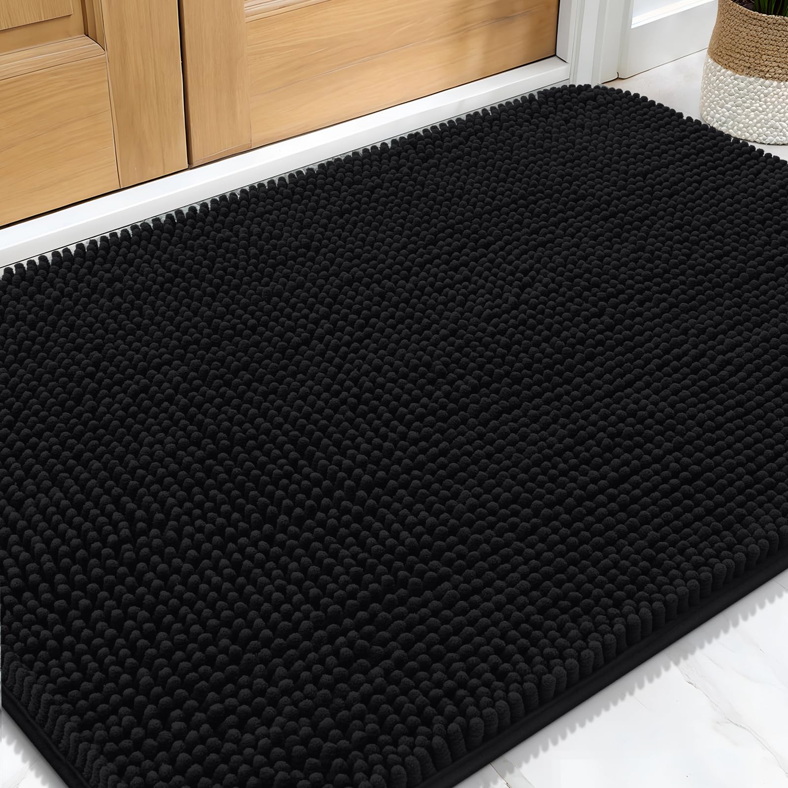 OLANLY dog door mat muddy paws 34x21 absorbs moisture and dirt at the entry