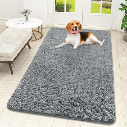 OLANLY dog door mat traps mud and moisture at the doorway