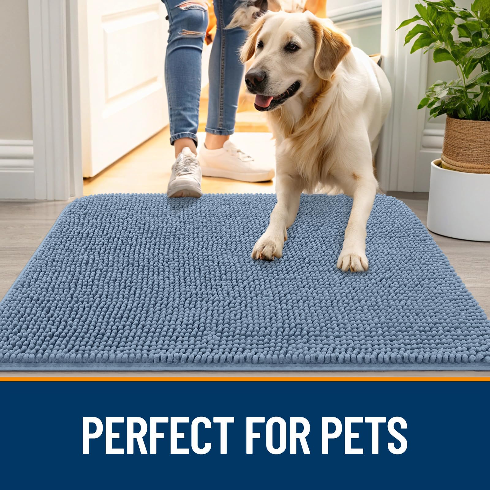 OLANLY dog mat versatile for indoor, outdoor, crates, and car use