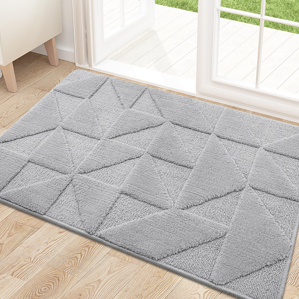 OLANLY door mat absorbs dirt and moisture at the entry