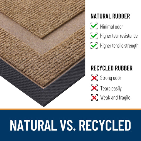 OLANLY door mat easy to clean with vacuum, broom, or hose