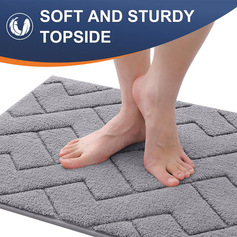OLANLY easy-clean mat; shake, vacuum, or spray with mild soap.