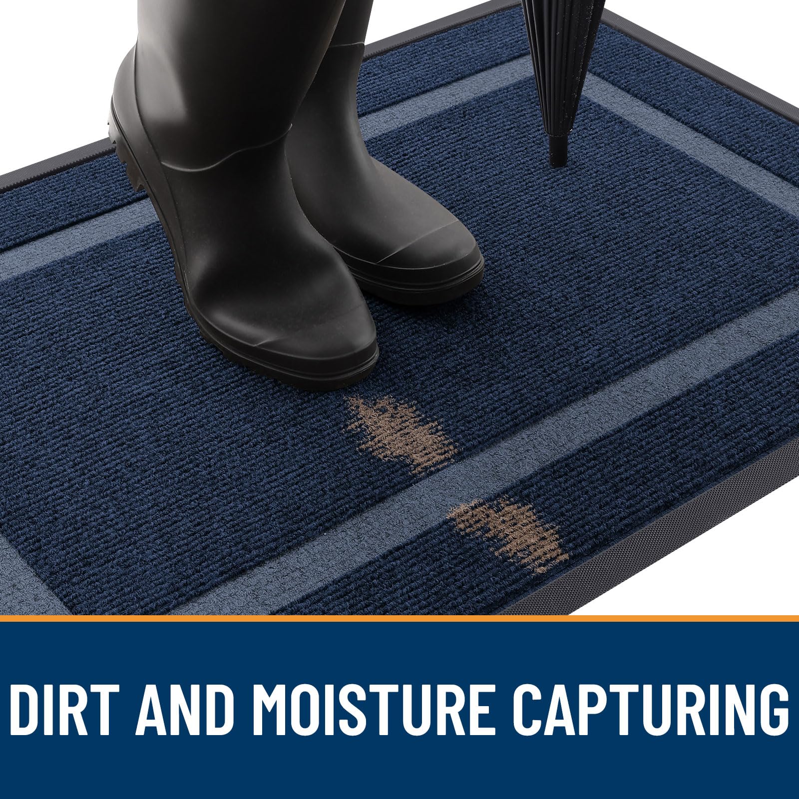 OLANLY low-profile design fits under most doors with smooth clearance.