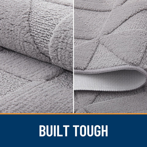 OLANLY door mat with soft topsides for comfort