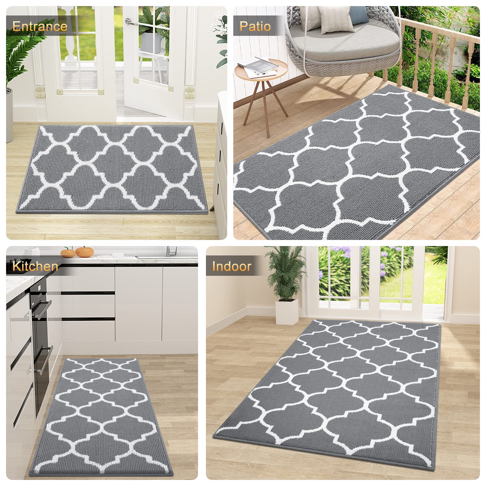 OLANLY versatile door mat serves as a welcome mat in multiple spaces
