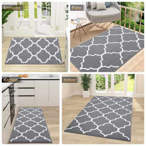 OLANLY versatile door mat serves as a welcome mat in multiple spaces