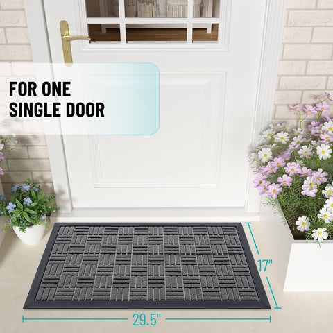 OLANLY doormat closeup highlights dirt capture and moisture control.