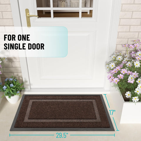 OLANLY doormat dirt and moisture capture in deep grooves.