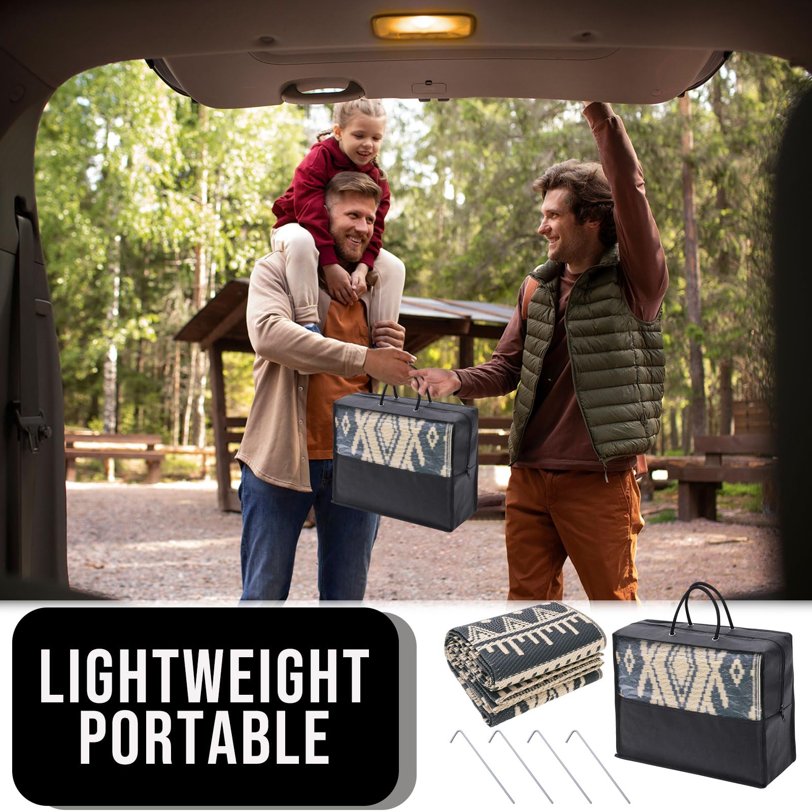 OLANLY durable outdoor mat with reinforced edges for foot traffic.