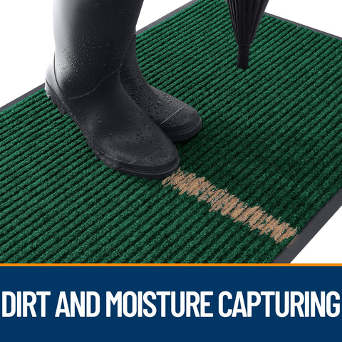 OLANLY easy-clean doormat simplifies upkeep with quick shake or vacuum.