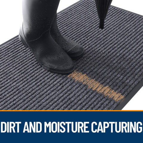 OLANLY easy-clean doormat dries quickly after wipe or shake.