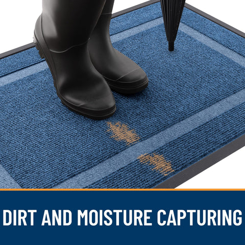 OLANLY easy-clean mat is quick to vacuum or rinse for a tidy entry
