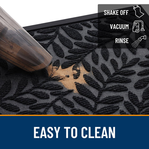 OLANLY easy-clean mat supports quick refreshing with vacuum or hose.