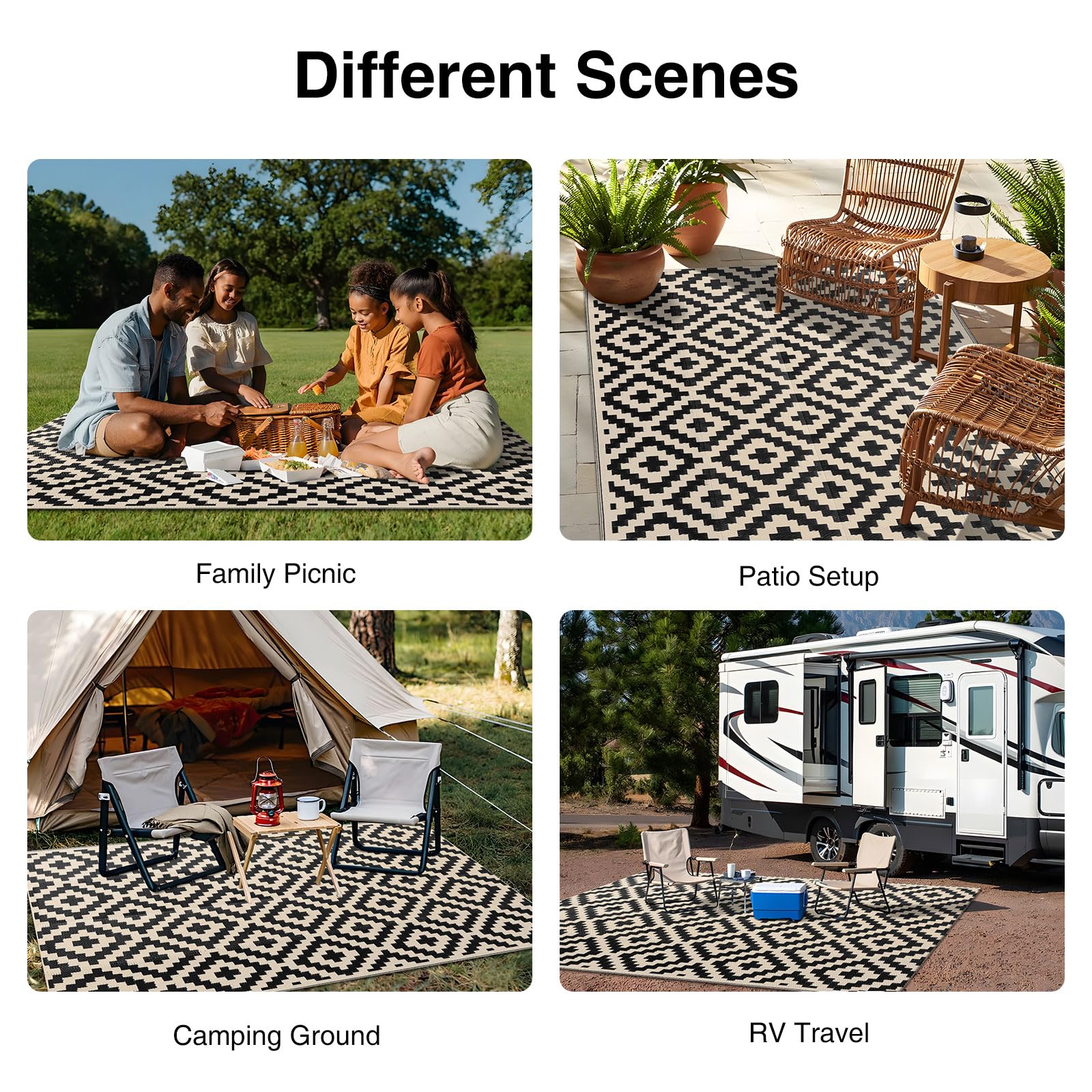OLANLY reinforced edges resist fraying for durable outdoor use.