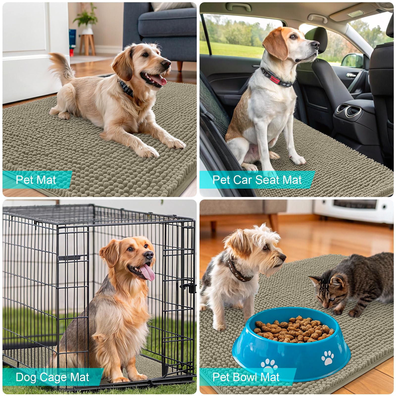 OLANLY entryway dirt-trap mat keeps entrances clean and inviting.