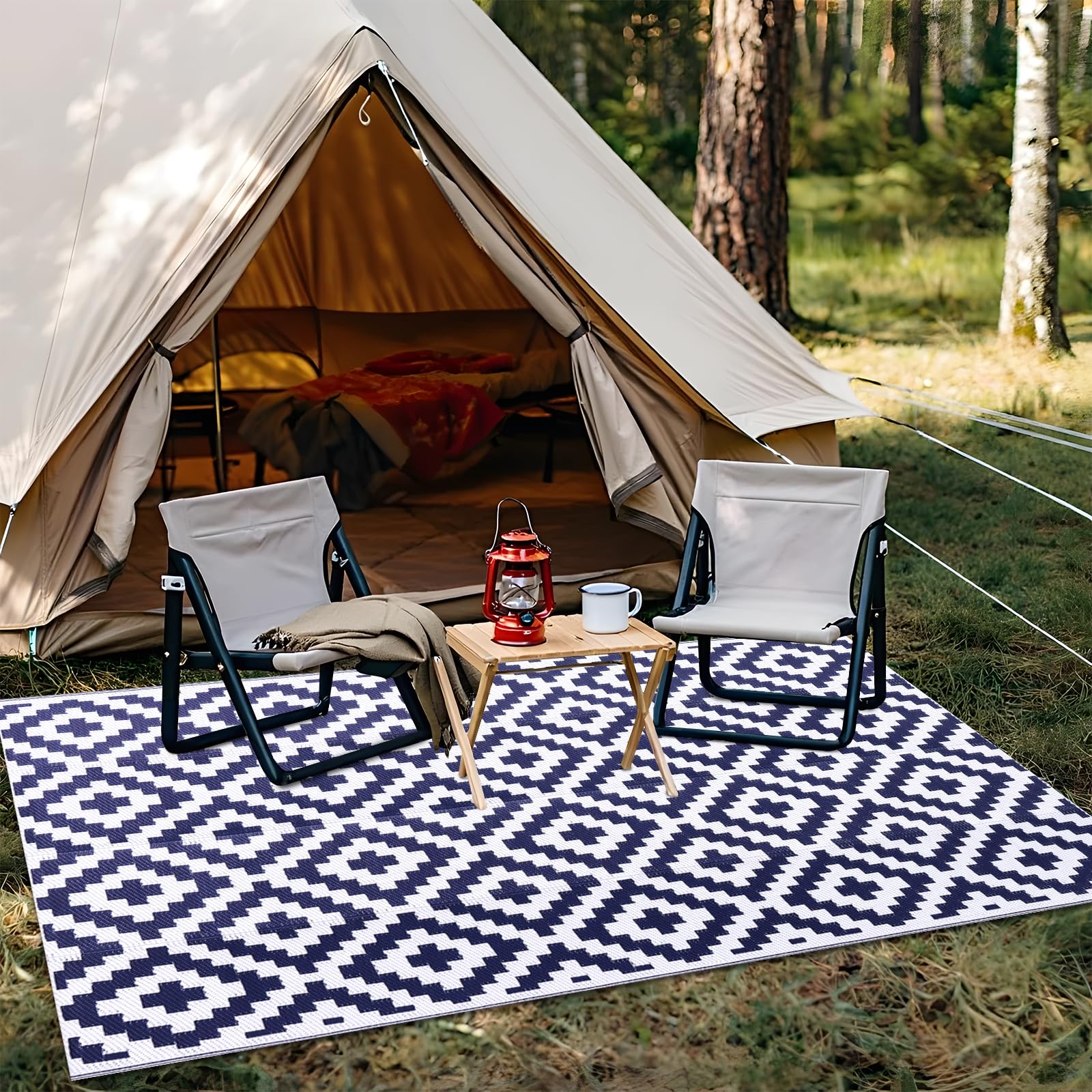 OLANLY Fast-drying outdoor rug, simple rinse and quick dry.