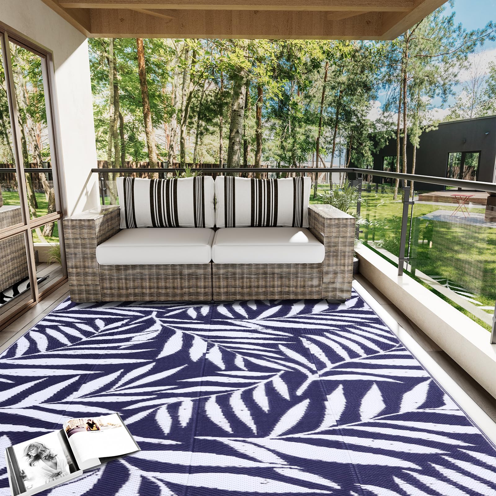 OLANLY foldable rug for easy storage and transport