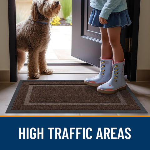 OLANLY front-door mat 29-5x17 inch for porches and entryways.