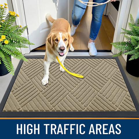 OLANLY all-weather entryway mat for indoor or outdoor use