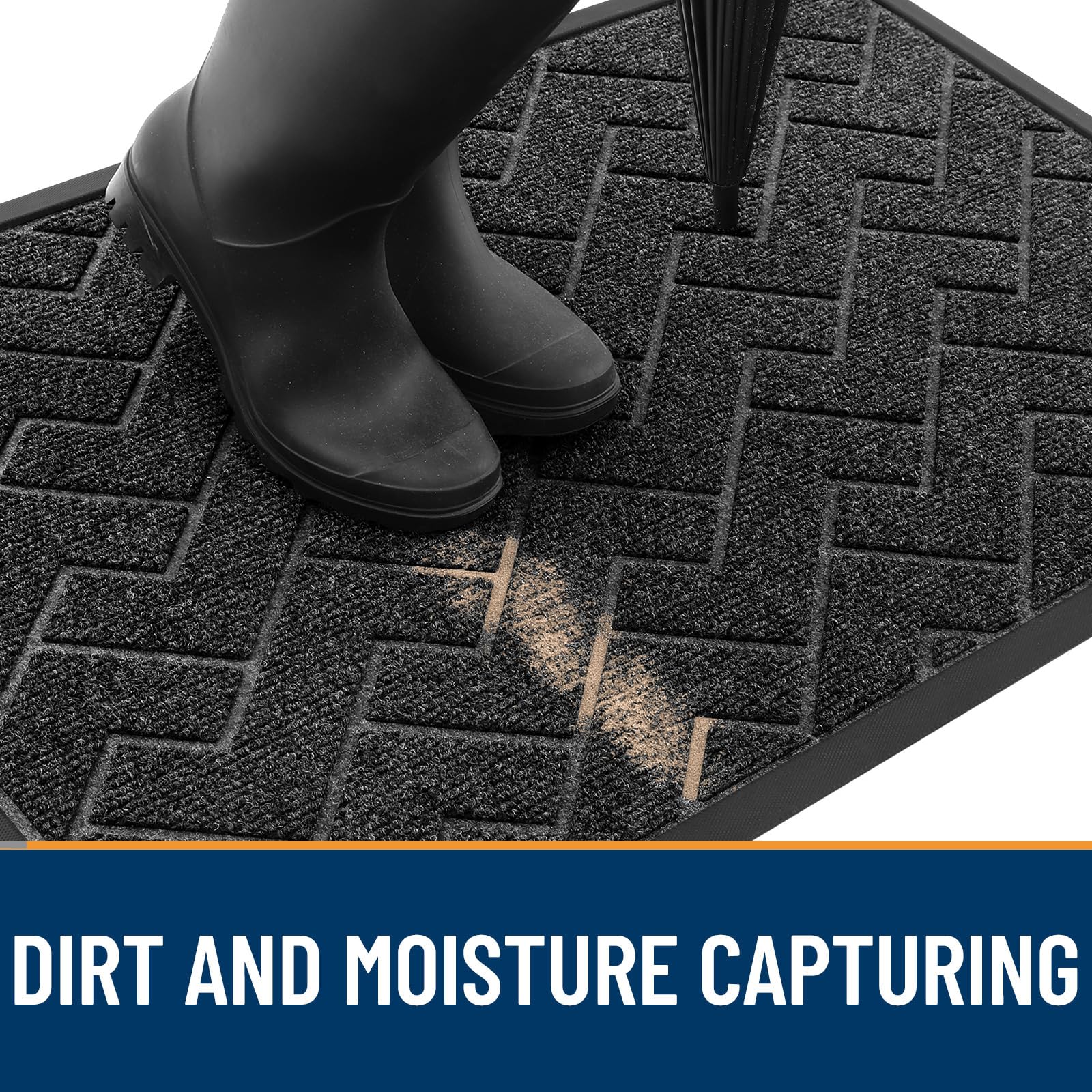OLANLY durable rubber backing resists tearing and maintains shape