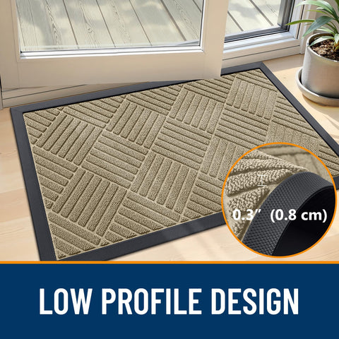 OLANLY easy-clean mat dries quickly for daily use