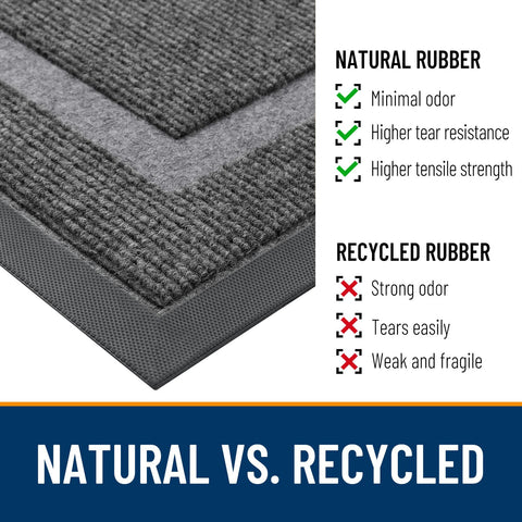OLANLY mat is easy to clean with vacuum, broom, or hose.