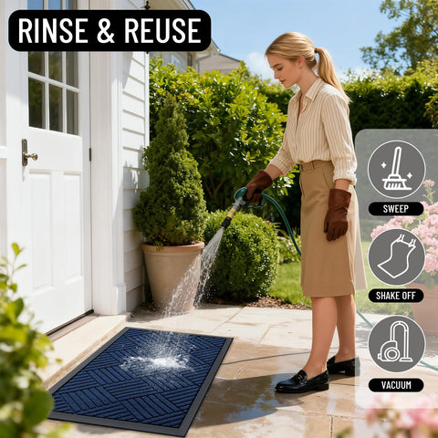 OLANLY entryway mat handles busy homes with high-traffic use.