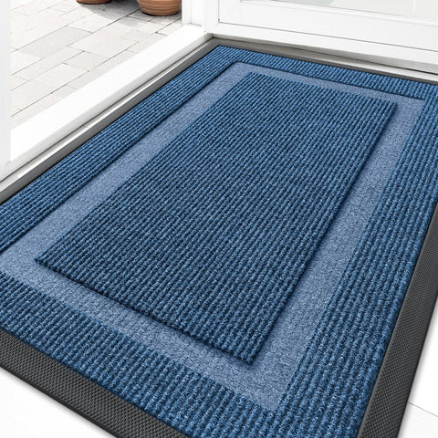 OLANLY front door mat—indoor-outdoor waterproof design helps keep entryways clean