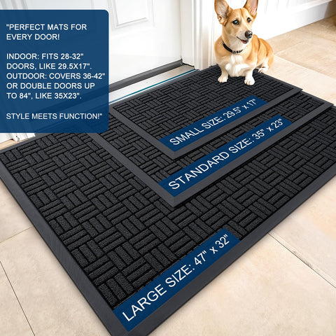 OLANLY natural rubber backing prevents slipping and protects floors