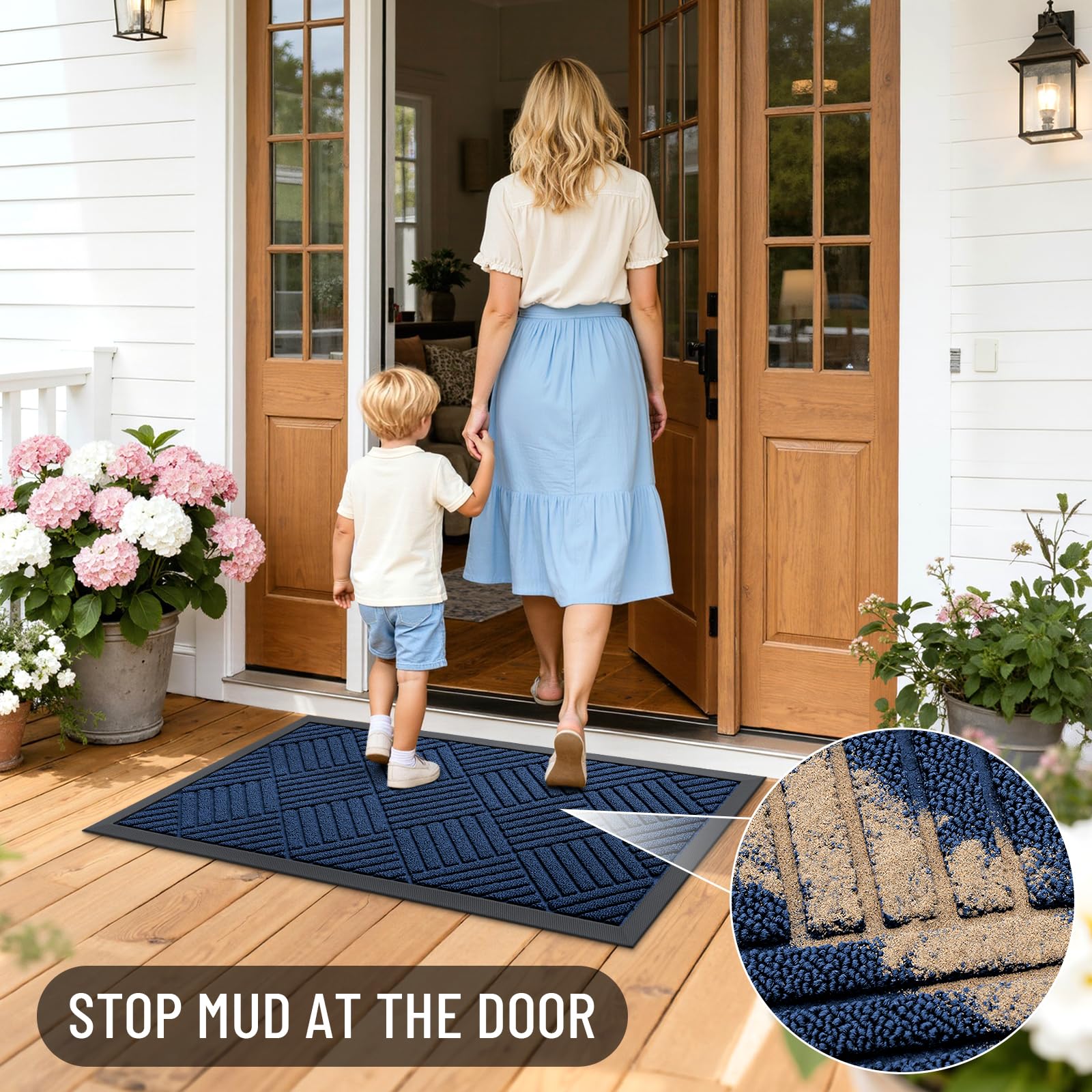 OLANLY stain-fade resistant material keeps color vibrant.
