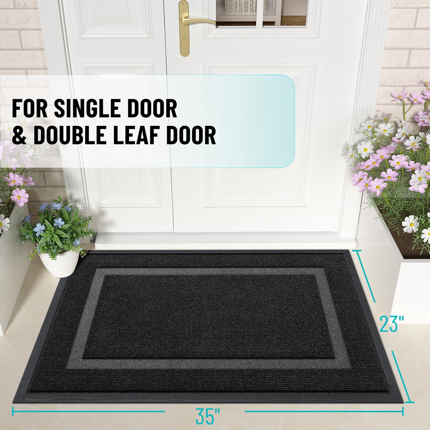 OLANLY sturdy natural rubber backing adds durability and tear resistance.