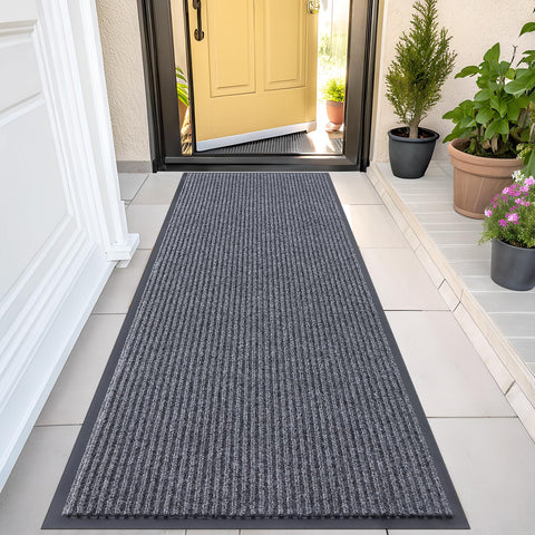 OLANLY front door mat waterproof, ideal for keeping entryways dry and clean.