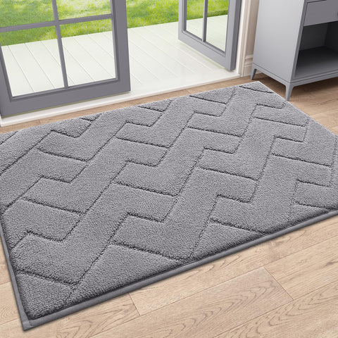 OLANLY indoor door mat 24x16 catches dirt and moisture at the door.