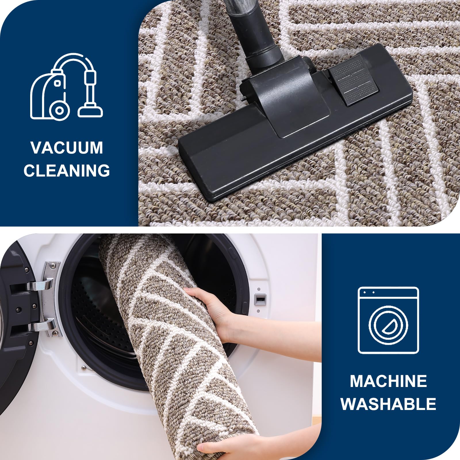 OLANLY entryway mat offers versatile use in home spaces.
