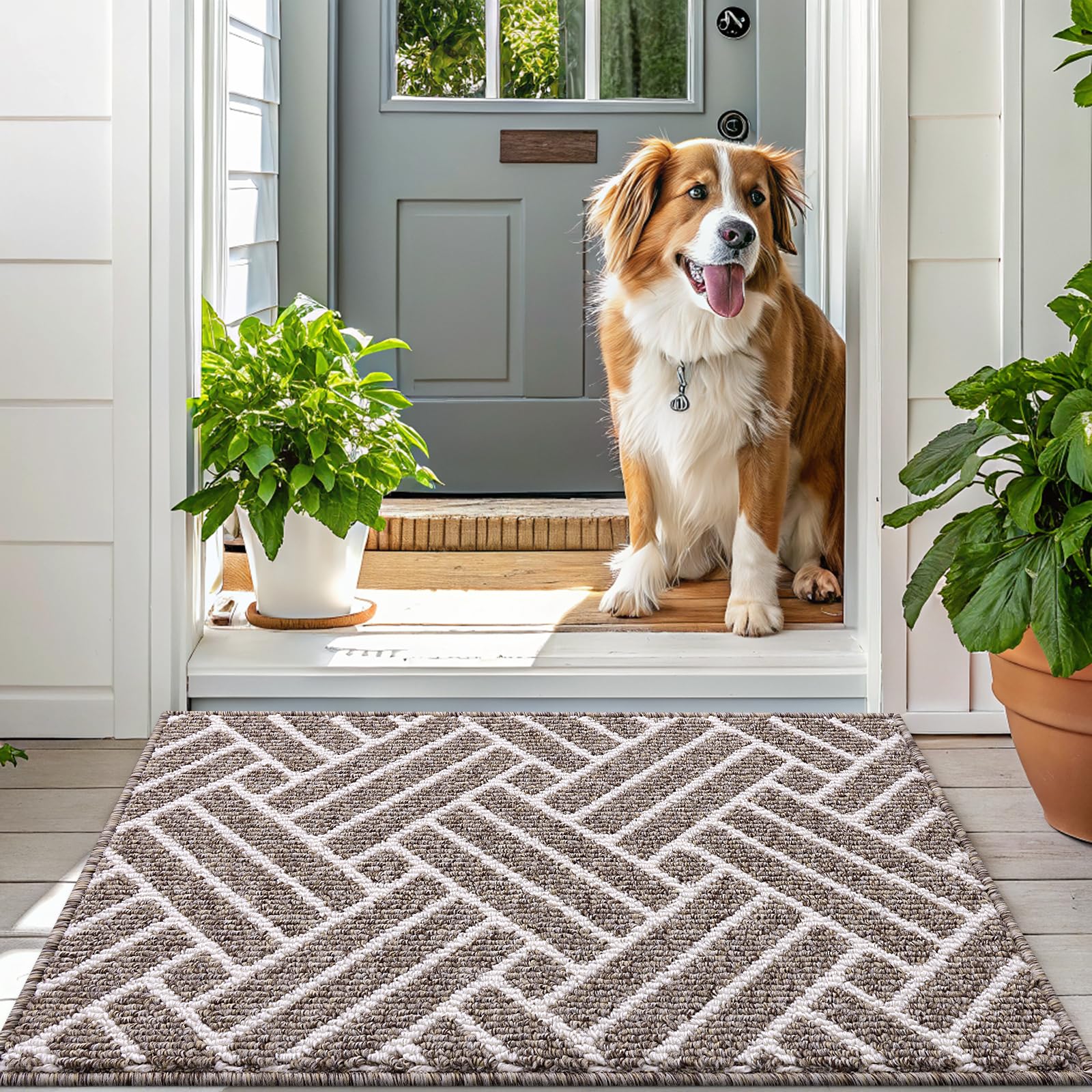 OLANLY mat suitable for kitchen or patio entrances.