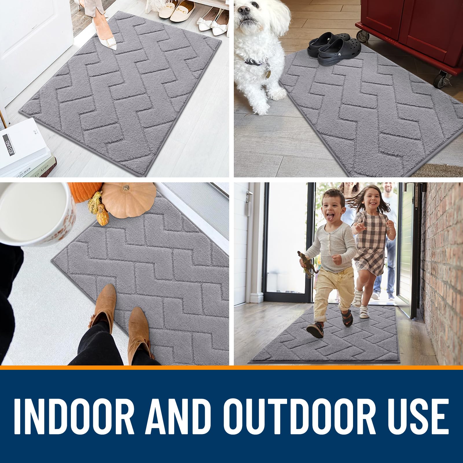 OLANLY pet-friendly mat helps manage dirt from paws