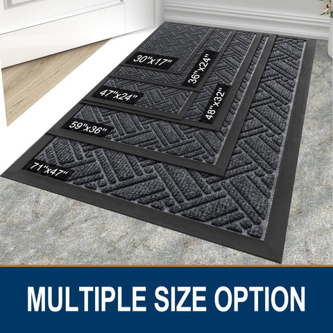 OLANLY mat suited for entryways, lobbies, patios, or garages.