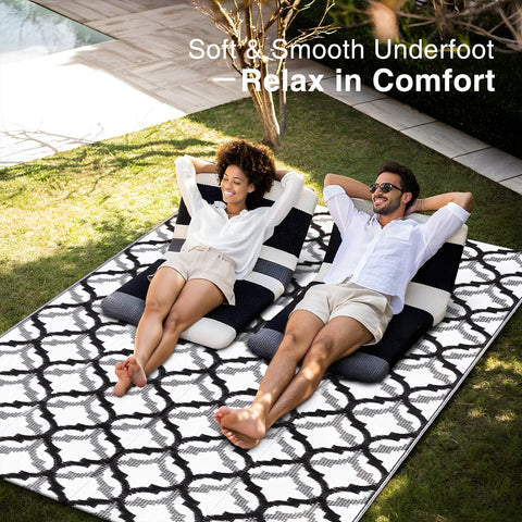 OLANLY lightweight RV mat ideal for camping trips.