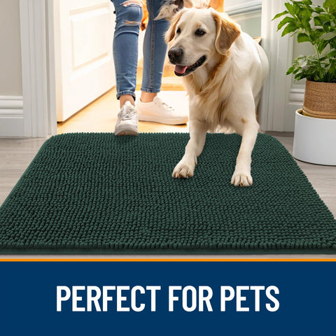 OLANLY mat is machine washable for easy cleaning.