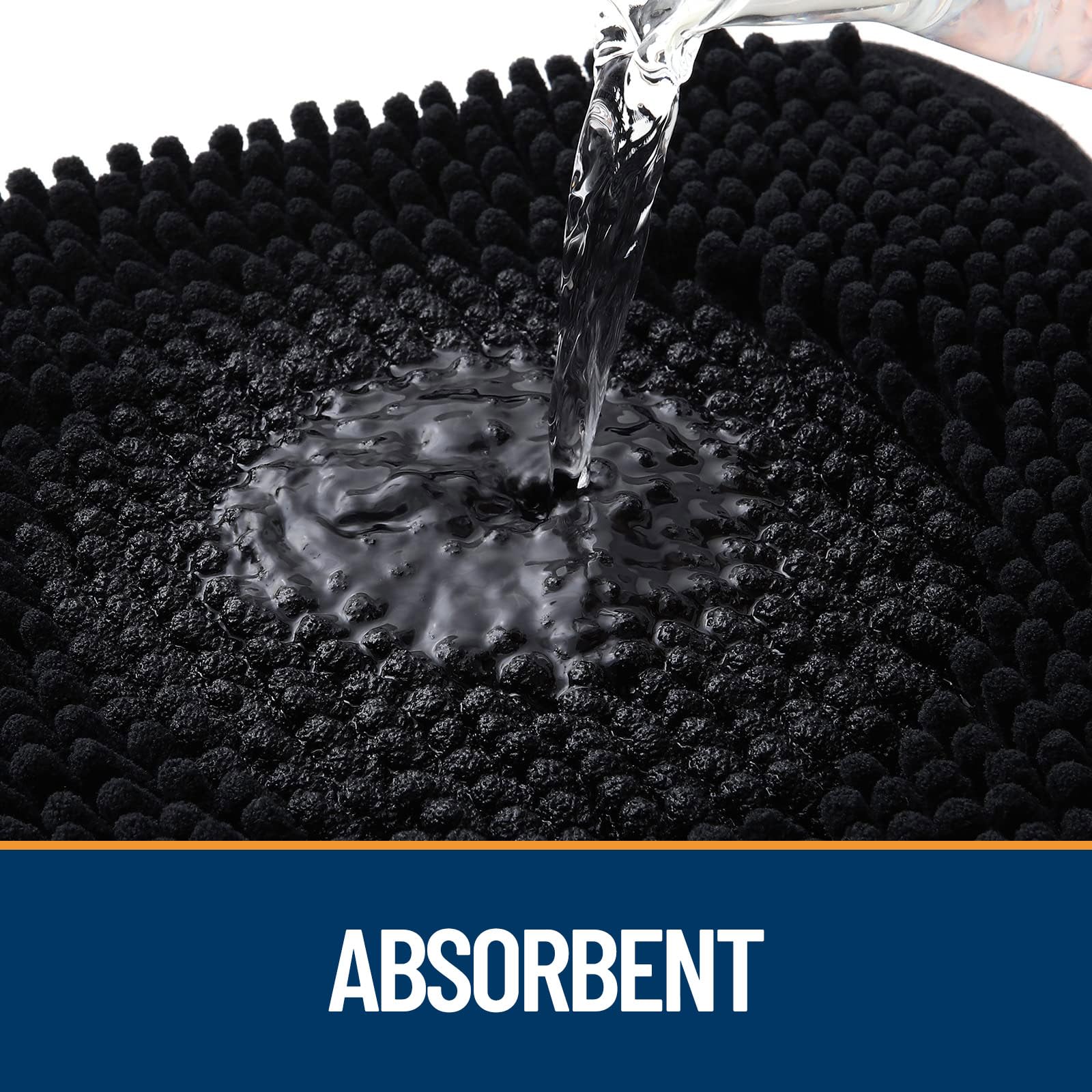 OLANLY door mat anti-slip rubber base prevents shifting on dry floors