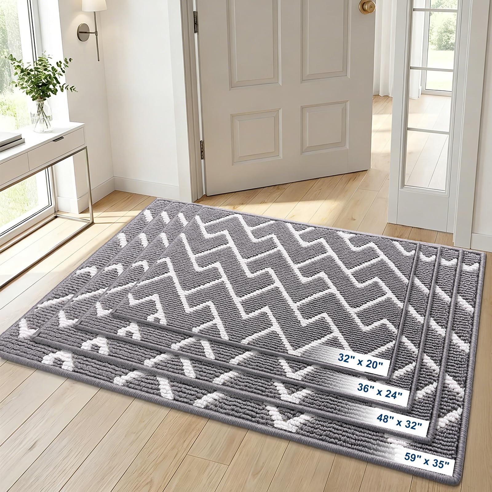 OLANLY versatile indoor-outdoor mat suitable for kitchens and patios.