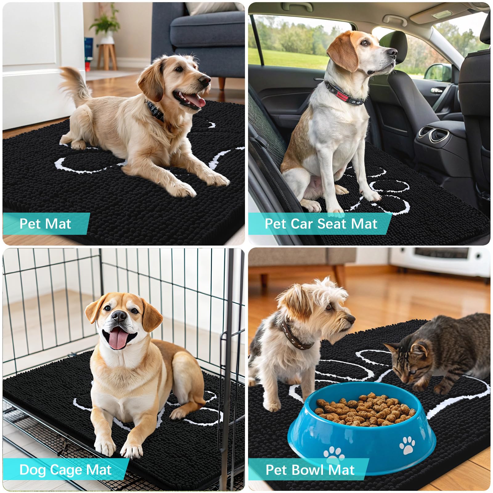 OLANLY versatile mat for indoors, crates, car, and entryways