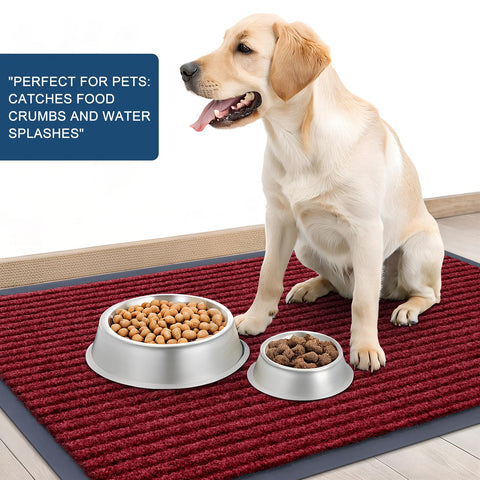 OLANLY non-slip backing keeps mat securely in place at entryways.